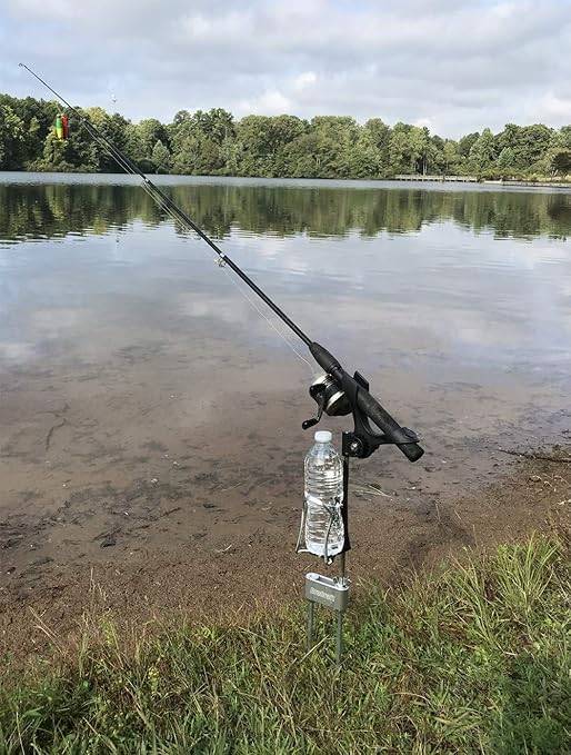 Brocraft Bank Fishing Rod Holder with Drink Holder/Ground