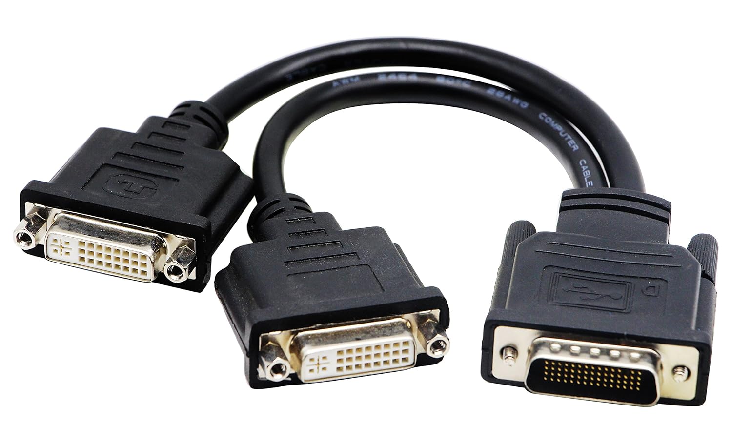 CGTime DMS59 to DVI Splitter Cable Connector For Dual Monitor Setups