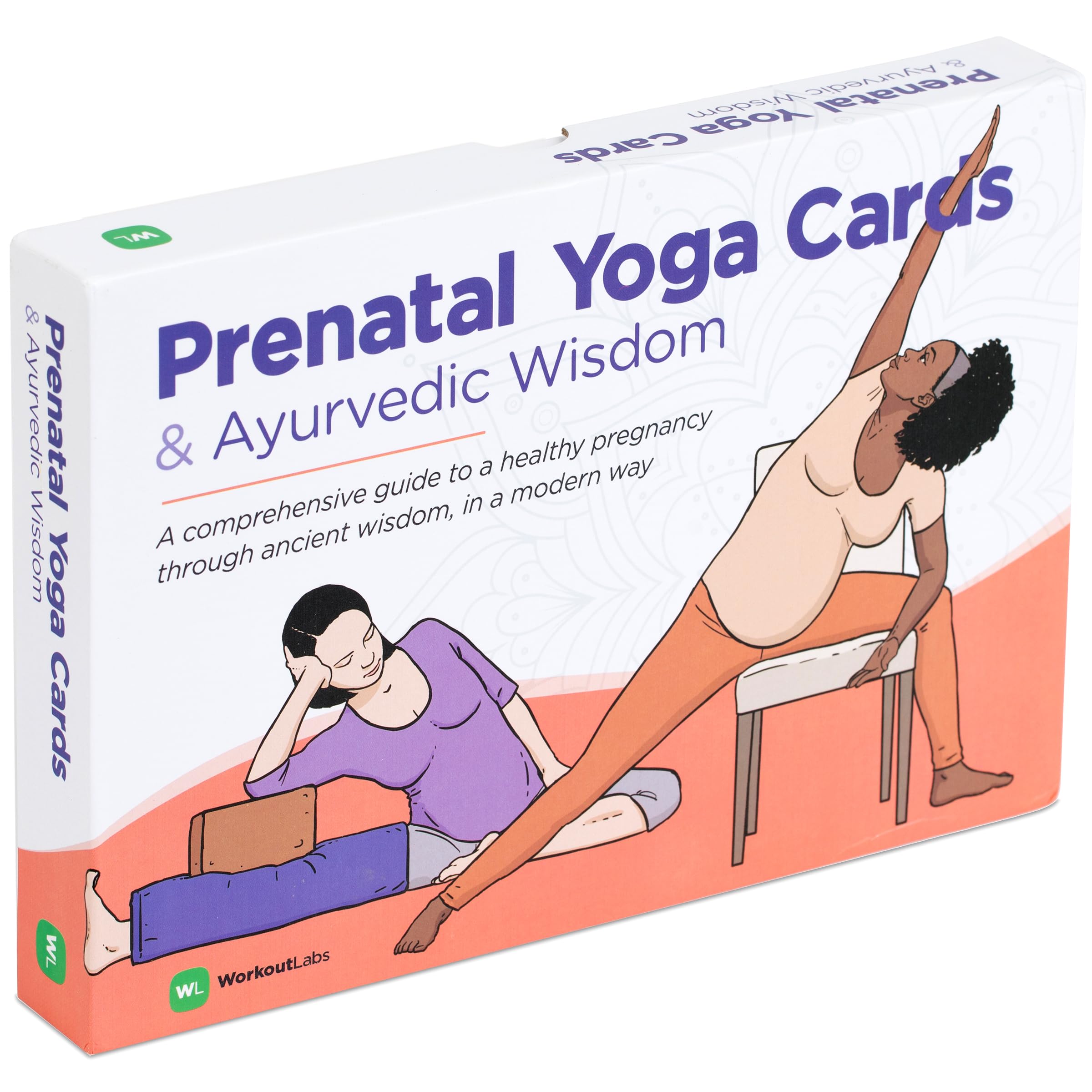 WorkoutLabs Prenatal Yoga & Ayurveda Cards – Healthy and Conscious Pregnancy Guide with Ancient Wisdom in a Modern Way · Premium Cards and Book Gift Set for Pregnant Women and Prenatal Yoga Teachers