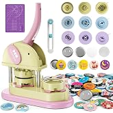 Elephant Button Maker Machine 3 Sizes, DIY Pin Maker Machine 1+1.25+2.25 inch, Interchangeable Button-Models Badge Button Machine with 300 Sets 25+32+58mm Button Maker Supplies 2026 New Christmas Gift