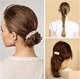 Lolalet Satin Scrunchies 8 Pack Hair Ties Soft Elastic Ponytail Holders Style A view 5