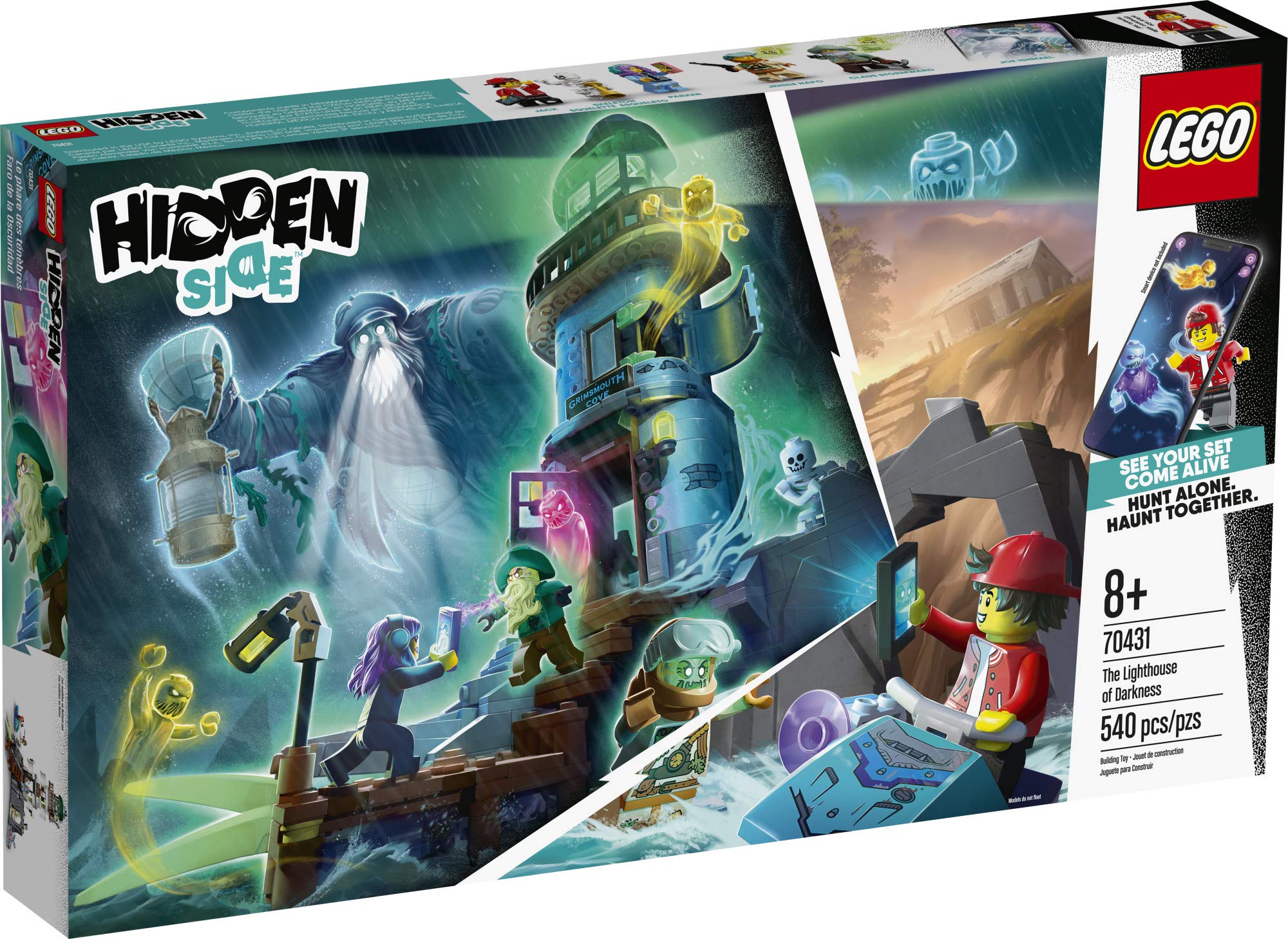 LEGO Hidden Side The Lighthouse of Darkness 70431 Ghost Toy, Unique Augmented Reality Experience for Kids (540 Pieces)