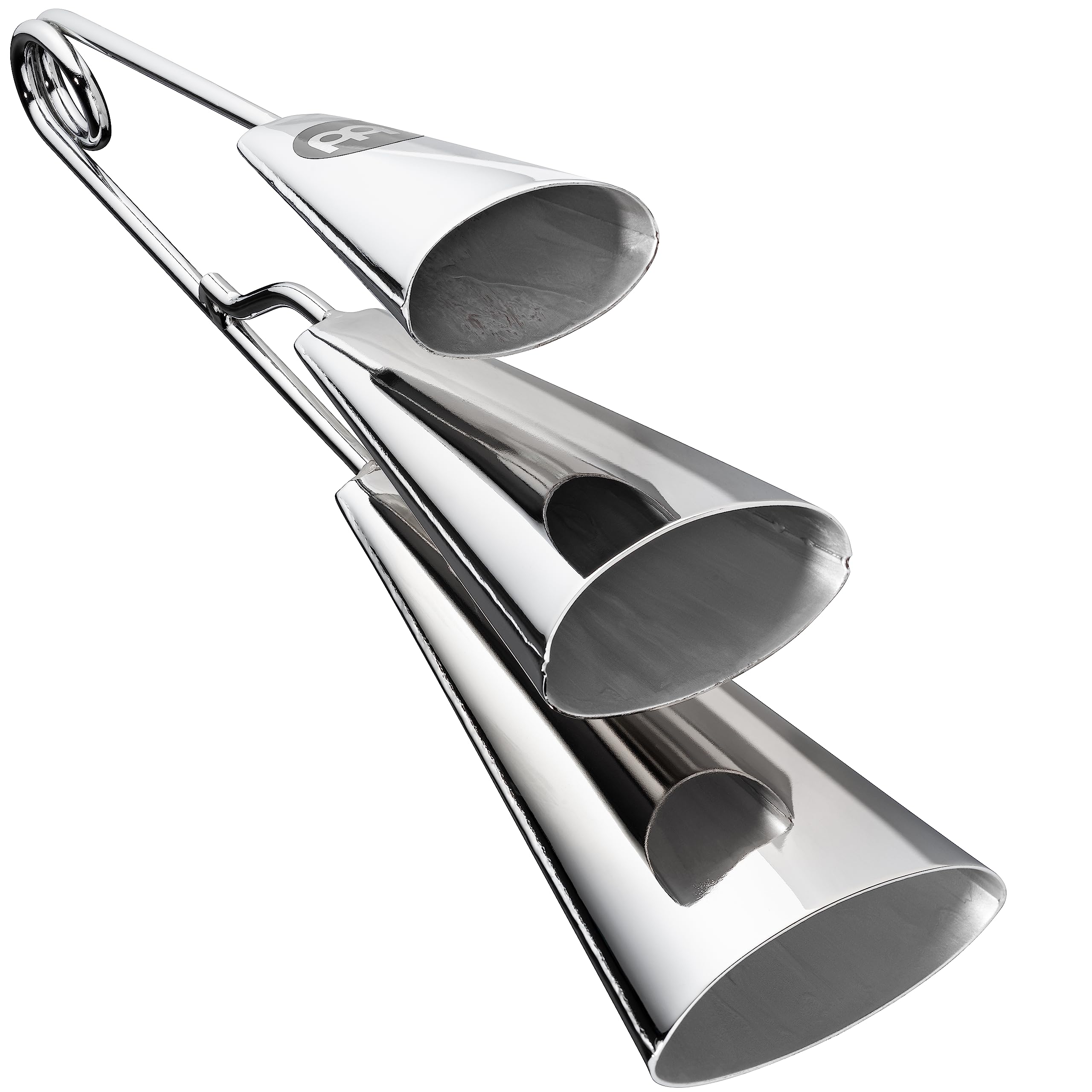 Meinl Percussion Triple A-Go-Go Instrument - Medium-Large Percussion Instrument With 3 Bells - Steel, Chromed (STABGTRI-CH)