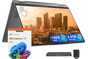 Lenovo Yoga 7i 2-in-1 16" WUXGA Touchscreen Laptop, Intel Ultra 5 226V, 16GB LPDDR5X, 2.5TB(2TB SSD+512GB Docking Station), I