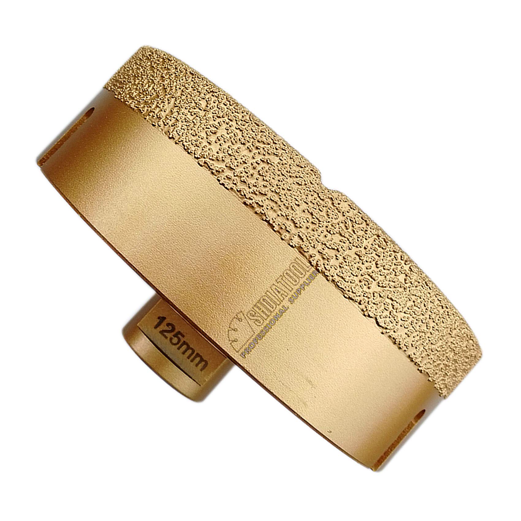 SHDIATOOL Diamond Drill Core Bit Diameter 125mm for Porcelain Tile Granite Marble Dry Drilling