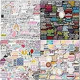 sxdaizjsym 200 PCS Boho Sarcastic Stickers,Funny Stickers for Adults,Snarky, Humorous Quotes Stickers for Water Bottle,Laptop,Phone,Hard Hat,Bumper,Gifts for Adult