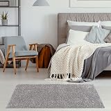 THE RUGS Shaggy Living Room Rug 60x110 cm Grey Soft Durable 30 mm view 3