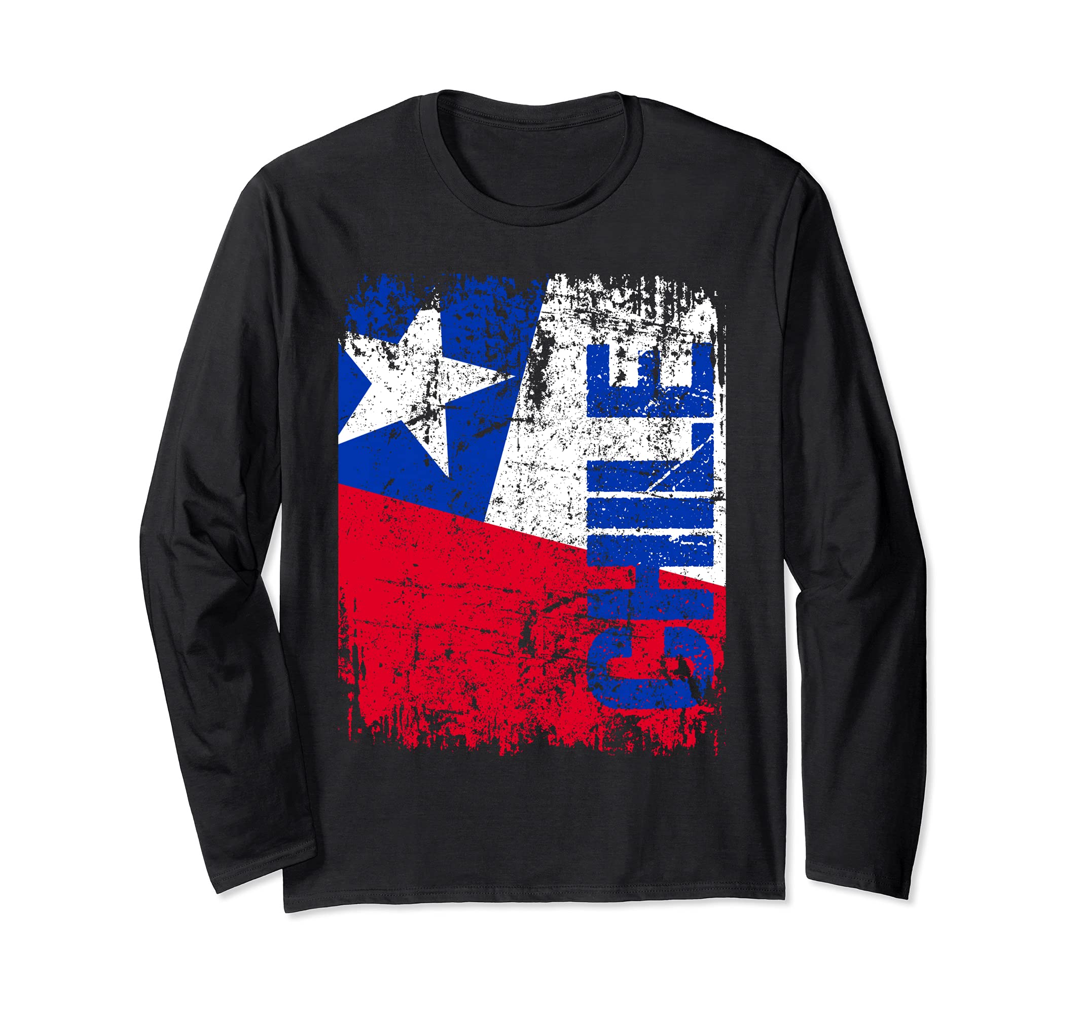 CHILE Flag Vintage Distressed CHILE Long Sleeve T-Shirt