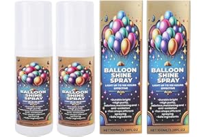 Nurnesy Balloon Shine Spray - Long Lasting Glossy Finish for Weddings & Parties | 100ml X 2 | Achieve a Brilliant