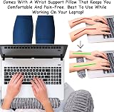 Homie Premium Reading Bed Rest Pillow with Wrist Support and Neck Roll view 2