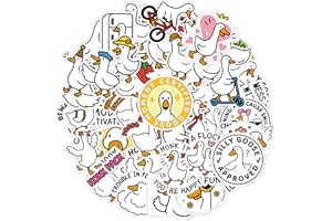 50pcs Cute Goose Stickers, Waterproof Goose Meme Stickers Funny Animal Decoration Creative Geese Sticker for Water Bottle Pho