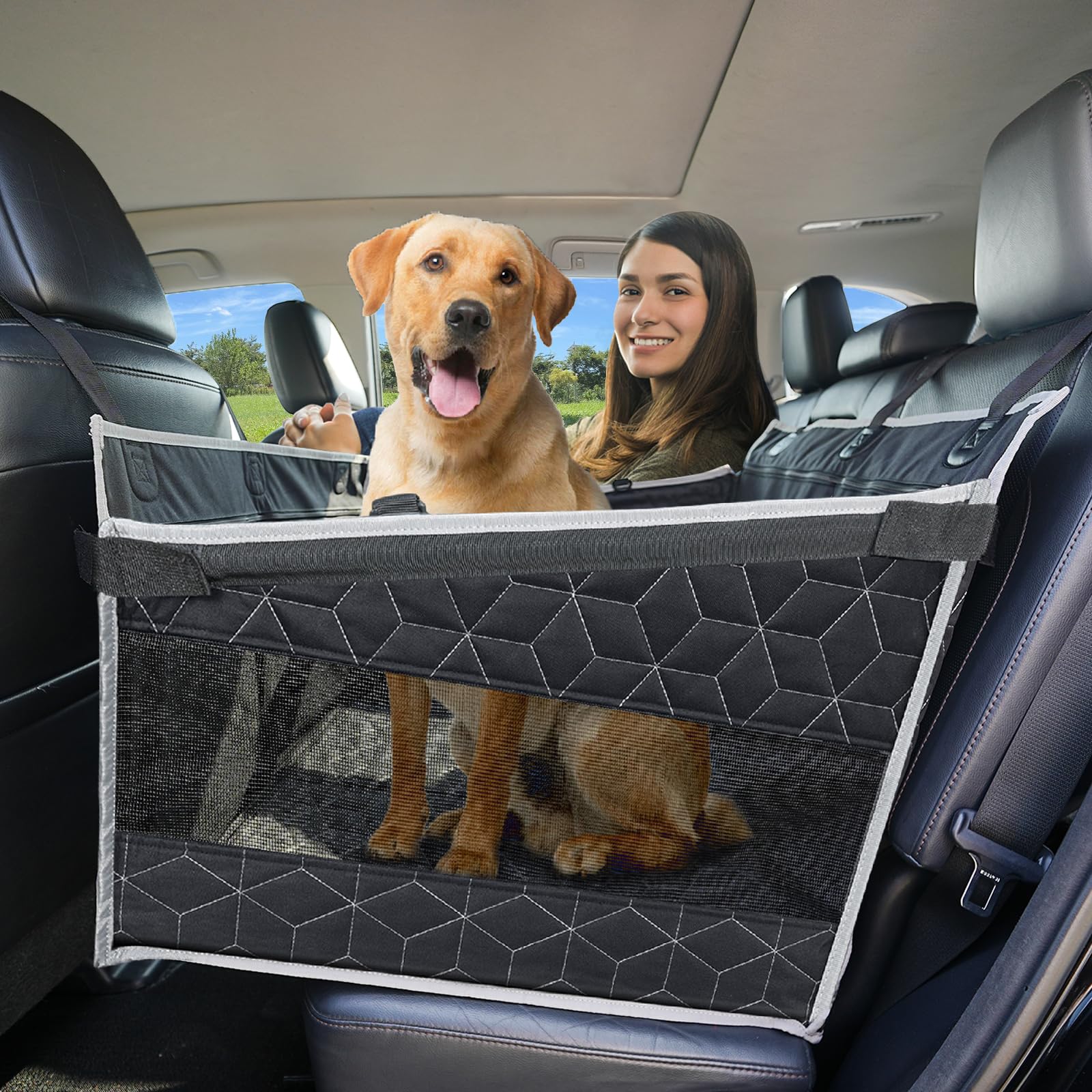 thumbnail image 2 of Large Dog Car Seat, Convertible Dog Bed & Sofa Cushion; Includes 2 of 13