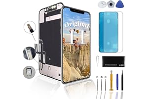 Lenwell Original 6.1”OEM Pull Screen Replacement for iPhone11 A2111 A2221 A2223 Digitizer LCD Display with Assembly Full Repair Toolkit Tempered Glass Protector Waterproof