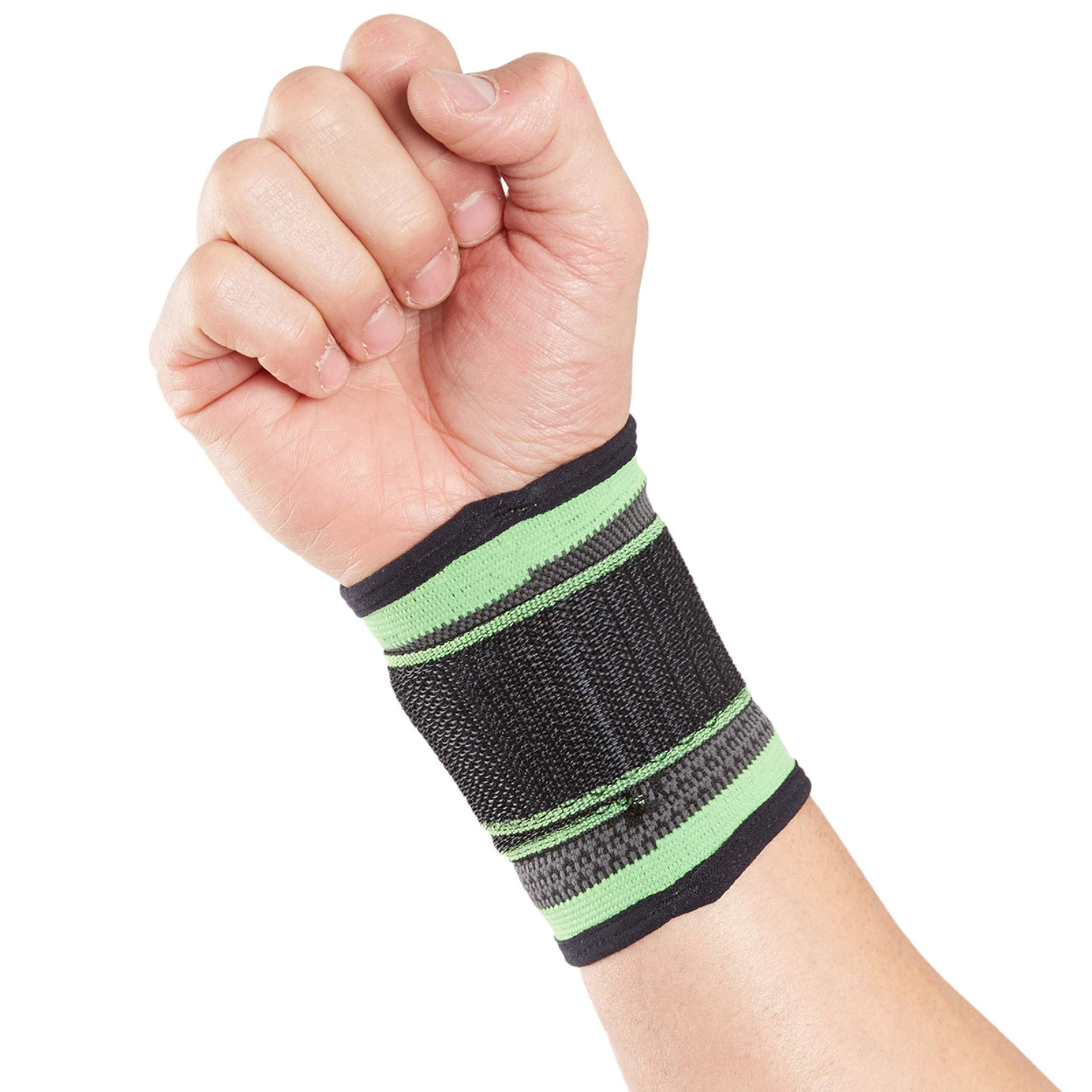 Actesso Sports Wrist Strap- Adjustable Support & Pain Relief for Sprains or Sports Injury (XL (Pack of 1))