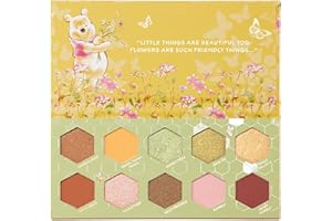 ColourPop x Winnie the Pooh Sweet As Can Bee Eyeshadow Palette – Honey Tone Eye Makeup Palette with Metallic, Matte & Matte Sparkle Finishes – High-Pigment Formula (0.4 oz)