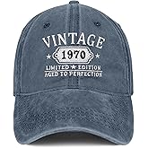 55th Birthday Gifts for Women Men Vintage Hat 1970 Baseball Cap Ideas Gift