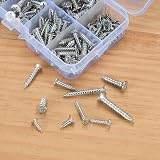 Vwoqiy 228Pcs Self Tapping Screws M3/M4/M5 Cross Drive Flat Countersunk Head view 5