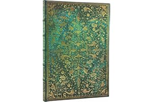 Emerald Flower Grande Lined Hardcover Journal, 128pg, 120GSM, Marsh's Library by Paperblanks (Nature's Grace)