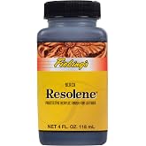 Fiebing's Acrylic Resolene (4 Ounce, Black) - Protective Acrylic Leather Finisher - Flexible, Water Resistant Top Coat for Dyed Boots, Couch, Purse