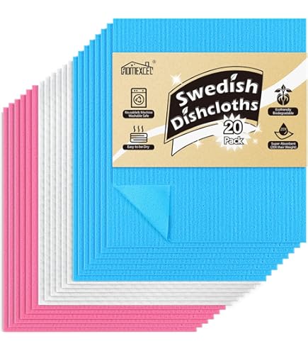 Wettex, de originele Zweedse vaatdoek, verpakking van 4-10, Zweedse disktrasa, superabsorberende vaatdoek, eco-reinigingstools, herbruikbaar washandje, - Nederland