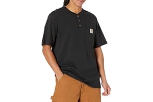 Carhartt Men's Loose Fit Heavyweight Short-Sleeve Pocket Henley T-Shirt