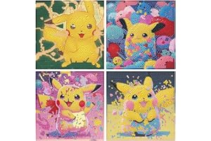 LWZAYS Diamond Painting Kits for Kids - Boys, Small Diamond Art Big Gem by Number Kits, Arts and Crafts for Kids Ages 6-8-10-12 - Kids' Mosaic Kits DIY Full Drill Painting Dots Kits 6" X 6"