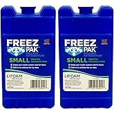 Freez Pak Reusable Ice Pack (2 Pack) Ice Packs for Lunch Bags and Coolers