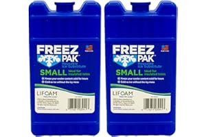 DZOTMYN Freez Pak Reusable Ice Pack (2 Pack) Ice Packs for Lunch Bags and Coolers