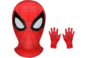 LUOHAS Halloween Mask with Gloves Role Play Costumes Mask for Adult Kids Elastic Fabric