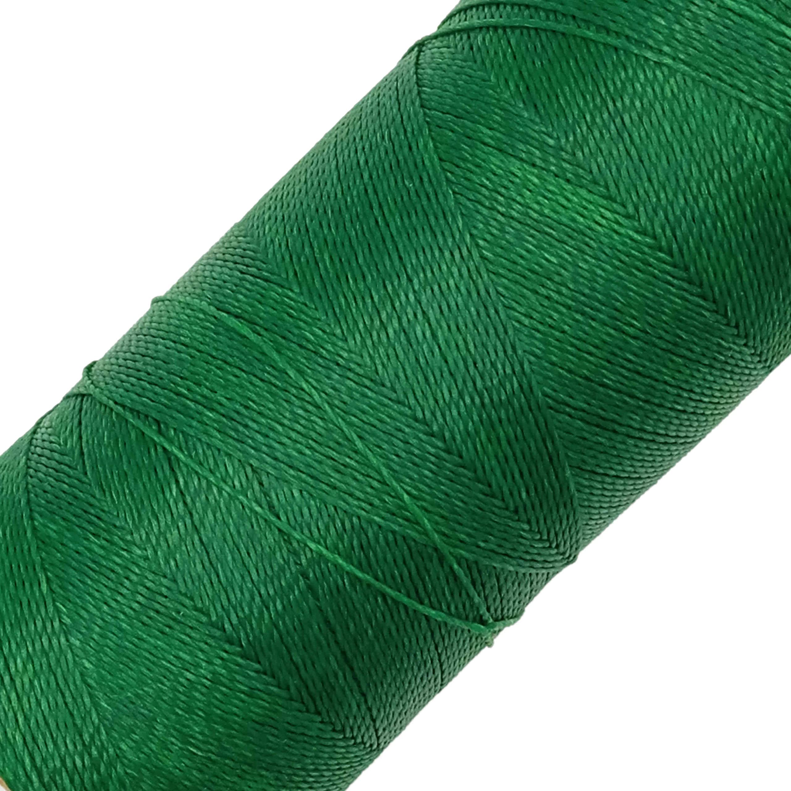 LINHASITA Waxed Thread Spool 100g/360m Thickness 0.5mm Polyester Macrame Thread 30 Colours Green