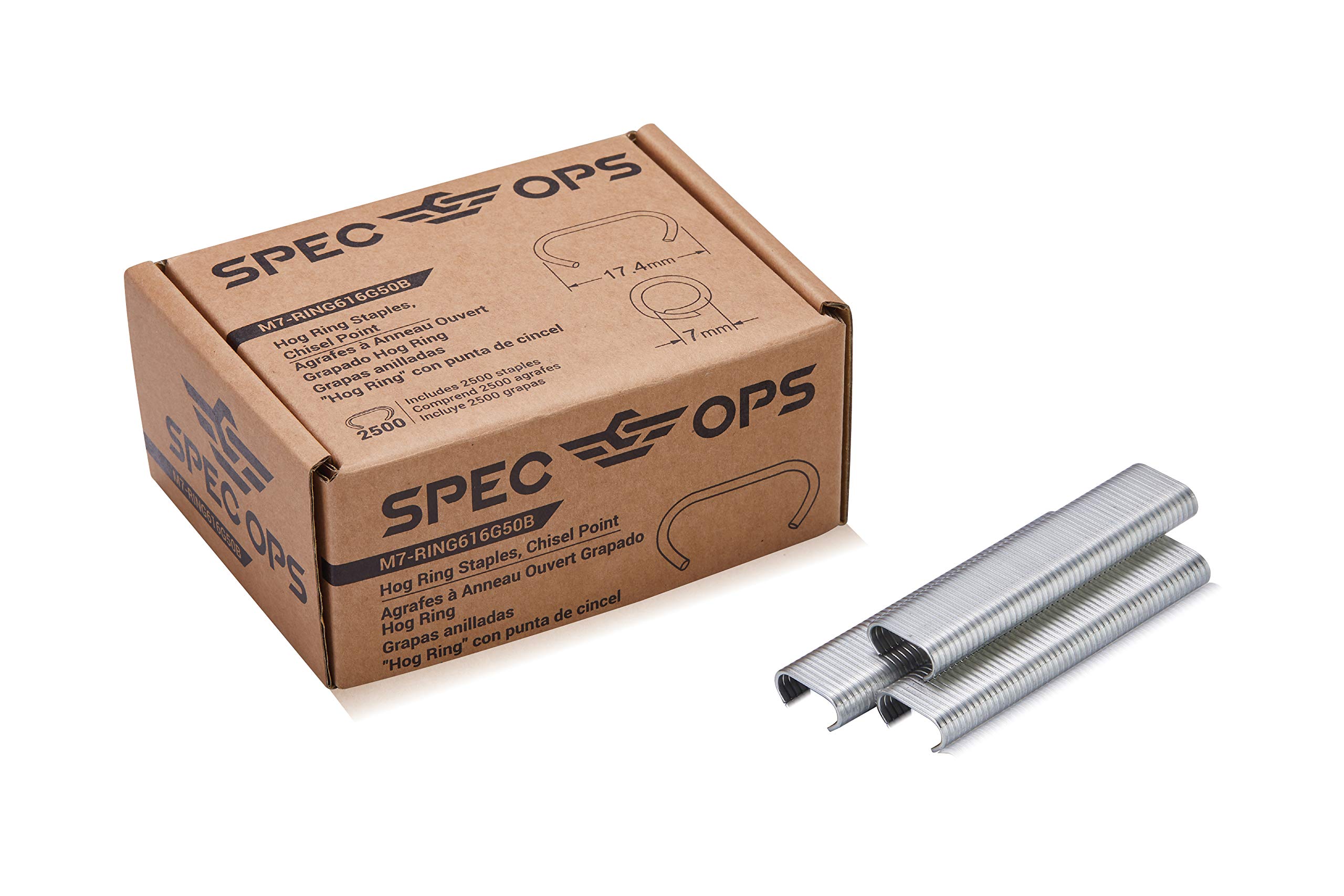 Spec Ops Tools 16 Gauge 11/16" Hog Rings, Chisel Point, 2,500 Pack, 3% Donated to Veterans