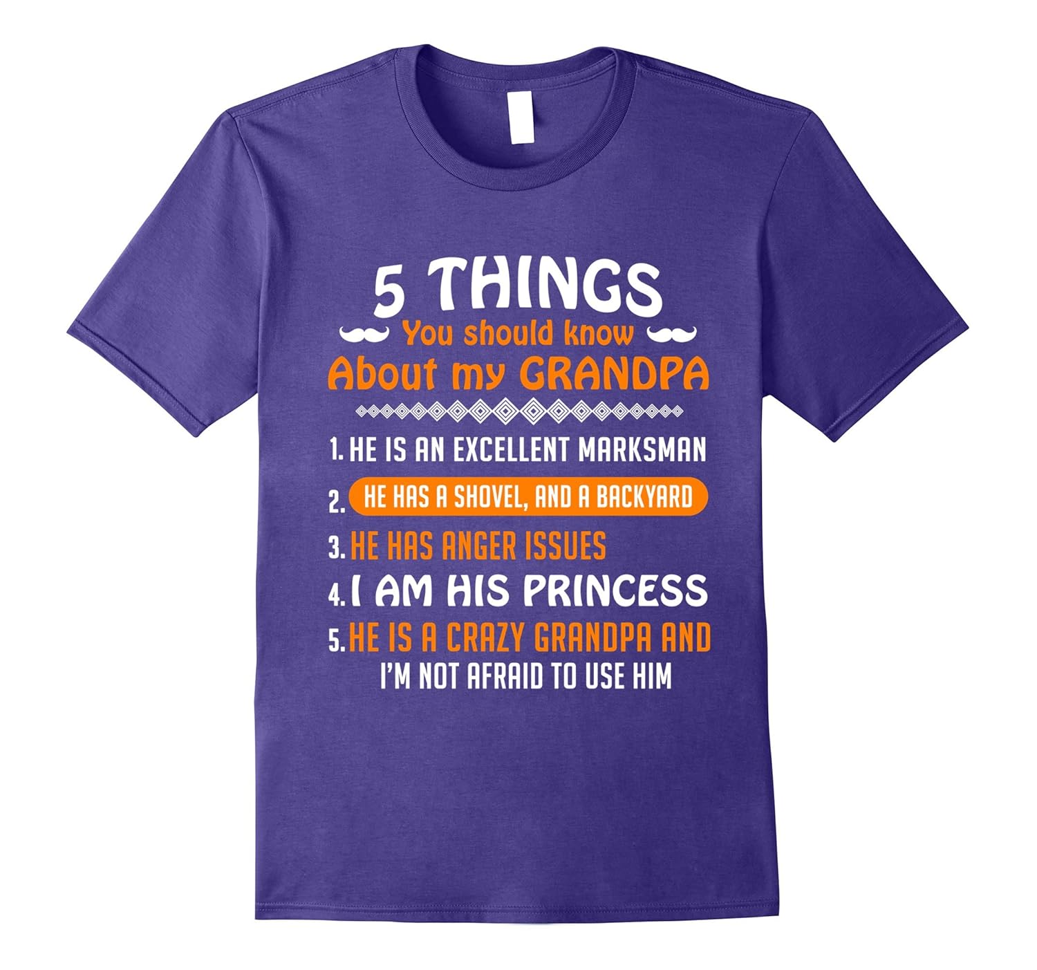 5 Things You Should Know about My Grandpa T Shirt-ANZ