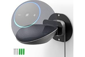 CUHIOY Wall Mount Shelf Compatible with Echo Dot 5th/4th Gen & HomePod Mini - Universal Smart Speaker Holder, Secure Screw Mo
