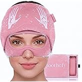 Soothefy Migraine Cap with Slide-Up Eye Mask - Patent Pending - Headache Relief Hat for Hangover, Stress, Tension - Buttery Soft, Made for Bad Days