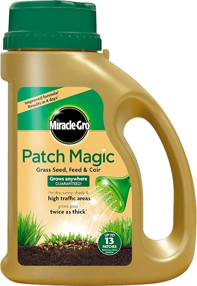 Miracle-Gro Patch Magic Grass Seed, Feed and Coir 1015 g Green