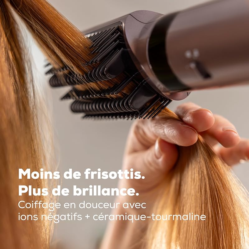 HT 110 Airstyler 5-en-1, Styler capillaire multifonction pour boucler, lisser & donner du volume, coiffage délicat pour tous les types de cheveux, céramique-tourmaline, 5 embouts