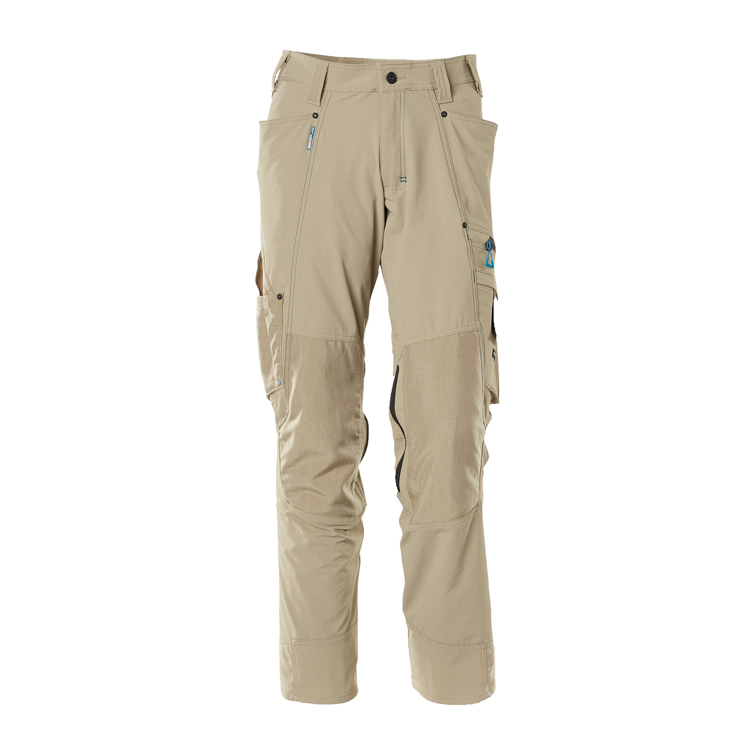Mascot 17179-311-55-76C50 Trousers with Kneepad Pockets, Light Khaki, 76C50