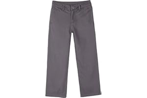 BIENZOE Boy's School Uniforms Cotton Twill Adjust Waist Pants