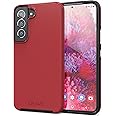 Crave Dual Guard for Samsung Galaxy S22 Case, Shockproof Protection Dual Layer Case for Samsung Galaxy S22 5G - Red