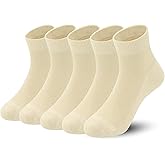SERISIMPLE Kids Viscose Bamboo Above Ankle Socks Breathable Thin Summer Crew Comfortable Mesh Girls Boys Socks 5 Pairs