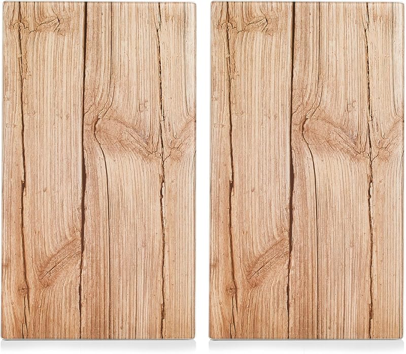 Zeller 26277 Herdabdeck-/Schneideplatten-Set Wood, 2-TLG., ca. 30 x 52 cm — Foto 1 von 4