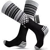 OutdoorMaster Merino Wool Ski Socks for Men & Women, Unisex Thermal Winter Warm Snowboarding Socks for Cold Weather
