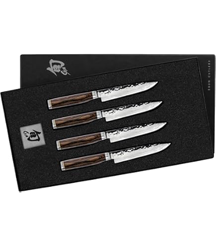 Amazon.com: MIYABI Mizu SG2 Steak Knife Set, 4 Piece with Case