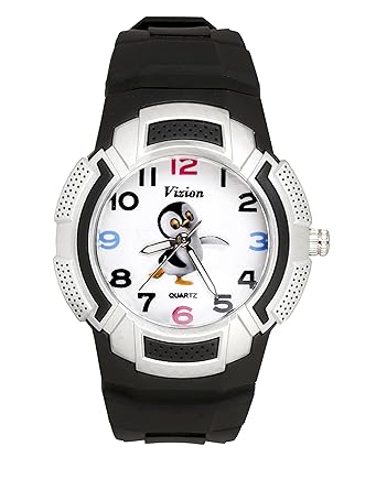 Vizion Analog Multi-Color Dial ( FUNGU -The Dancing Penguin) Cartoon Character Watch for Kids- 8565AQ-1-1