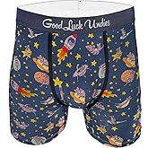 Good Luck Undies Men's Science & Space Boxer Brief Underwear