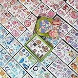 Kawaii Washi Stickers Set (50 Sheets) Cute Girl