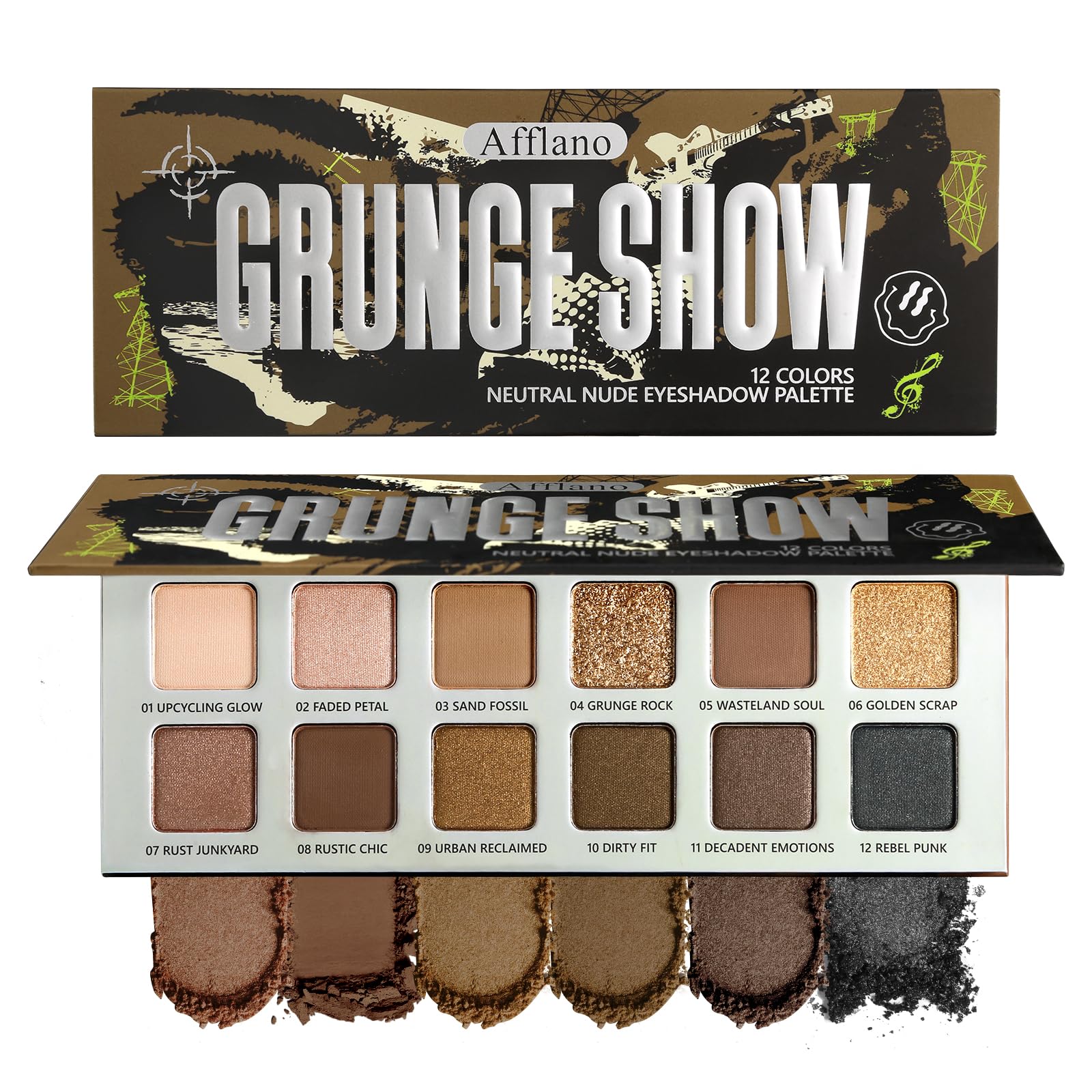 View 1 of ?Natural Nudes Eyeshadow Palette - Warm Taupe & Dark Brown Matte, Shimmer & Metallic Velvety Finish | Long-Lasting Travel-Friendly Compact Size | Beginner-Friendly Eye Makeup Palette Everyday Looks