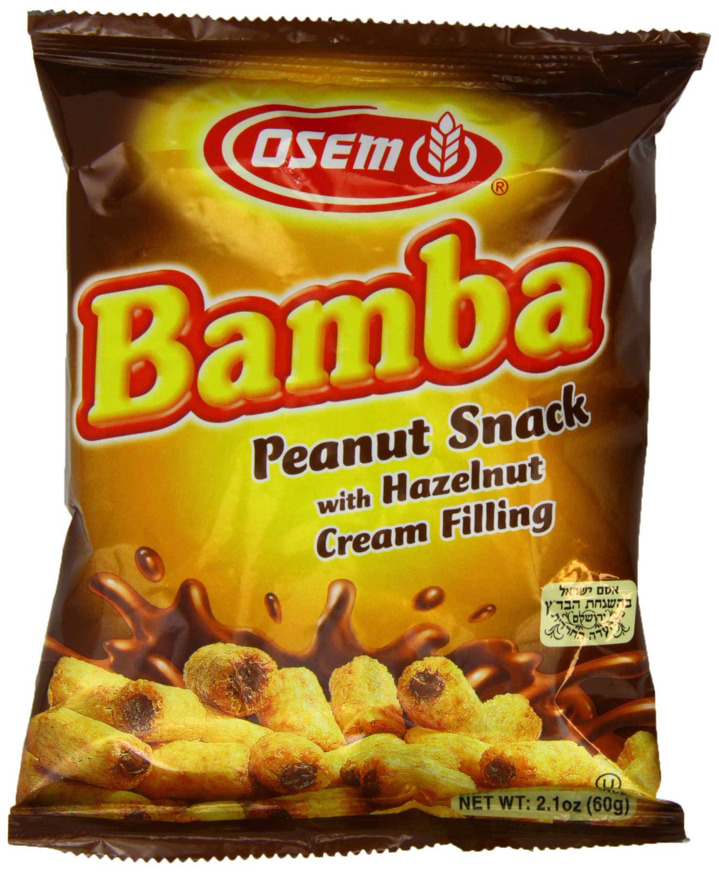 Osem Bamba Snacks, Peanut Flavored, 1Ounce Packages (Pack