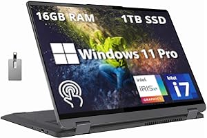 Lenovo IdeaPad Flex 5 16" 2-in-1 2.5K IPS Touchscreen Laptop, Intel i7-1255U, 16GB RAM, 1TB SSD, Backlit Keyboard, Fingerprin