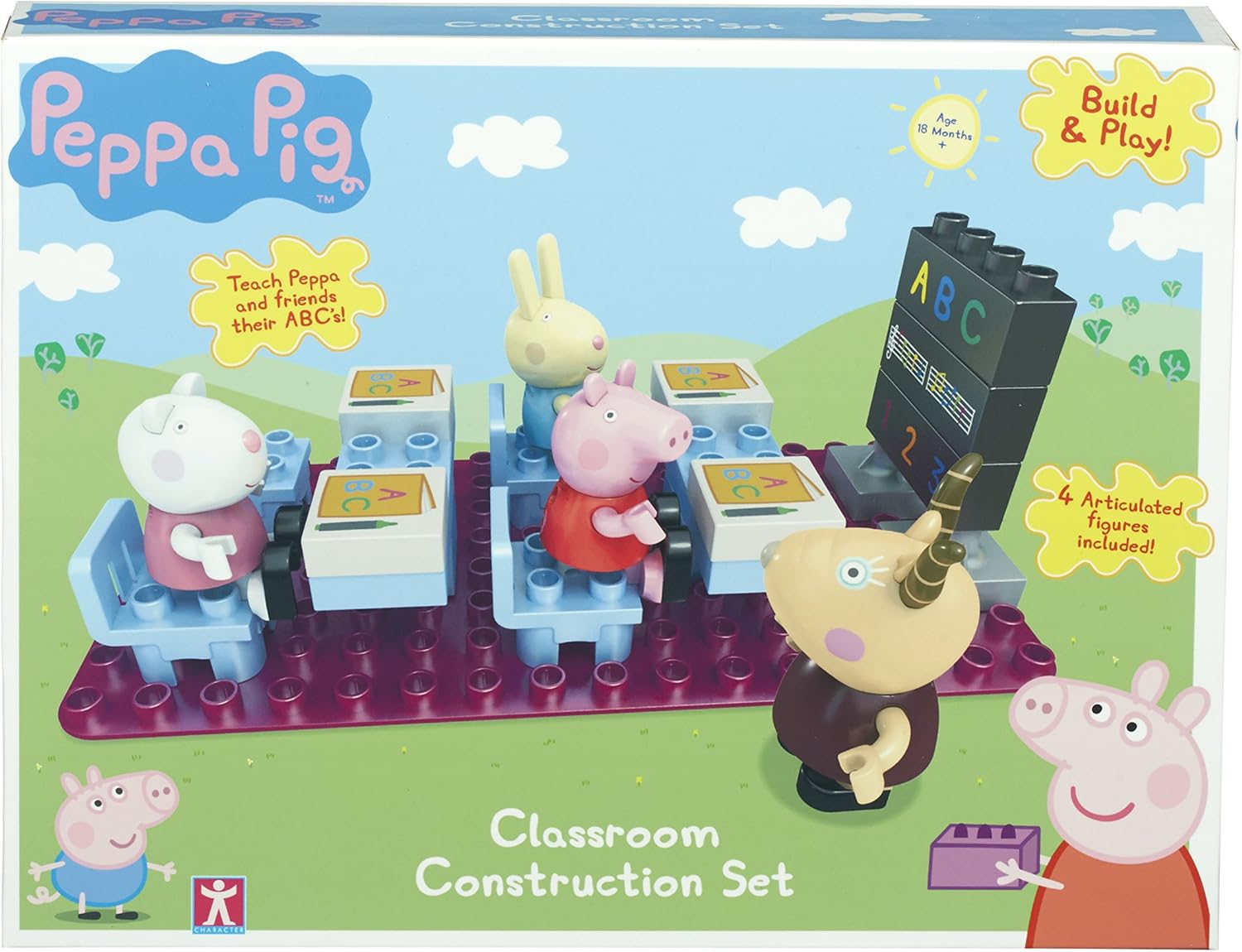 peppa pig classroom construction set